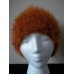 Hand knitted fuzzy and soft beanie/hat  terracotta  eb-21426066